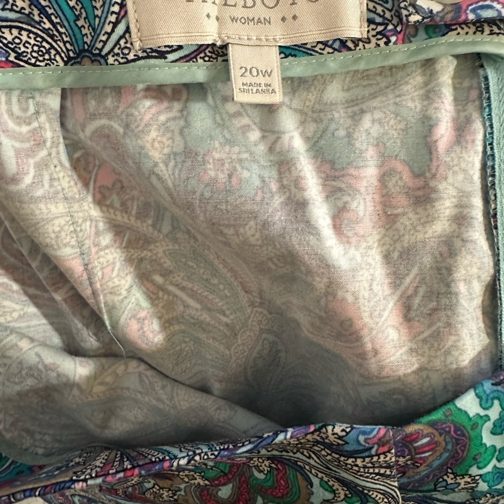 Talbots Colorful Paisley Print Skirt - Picture 2 of 7
